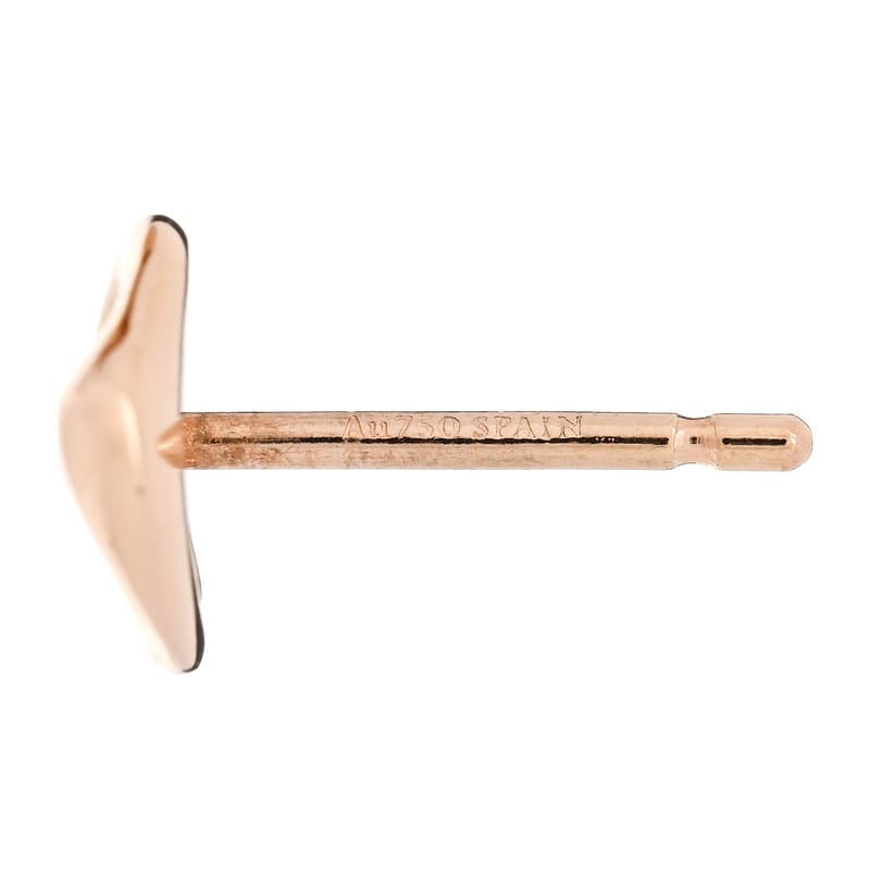 18K рожеве золото 7mm Elsa Peretti Open Heart сережки