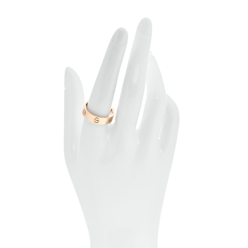 18K жовте золото 5.5mm LOVE каблучка 59 8.75