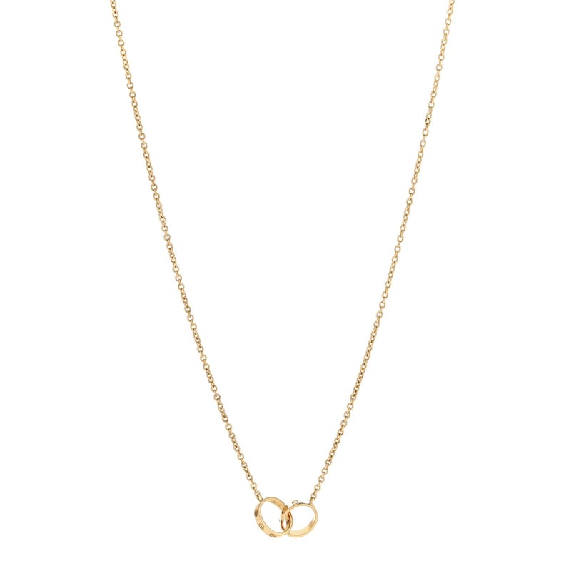 18K жовте золото Interlocking LOVE кольє