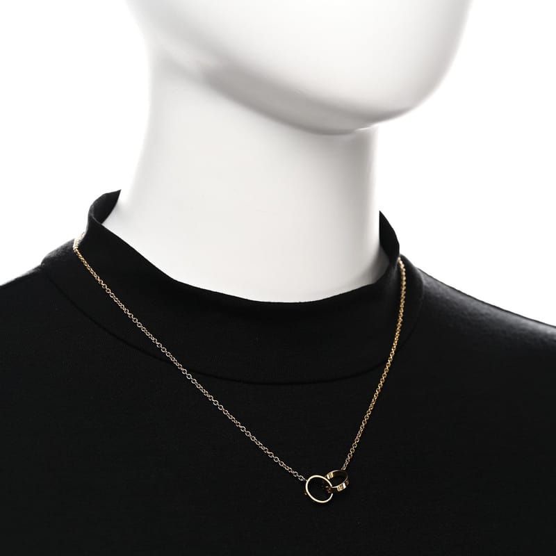 18K жовте золото Interlocking LOVE кольє