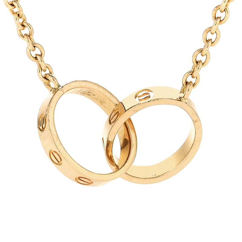 18K жовте золото Interlocking LOVE кольє
