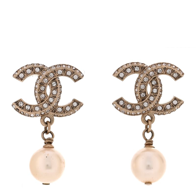 Crystal Timeless CC перлина Drop сережки Light золото