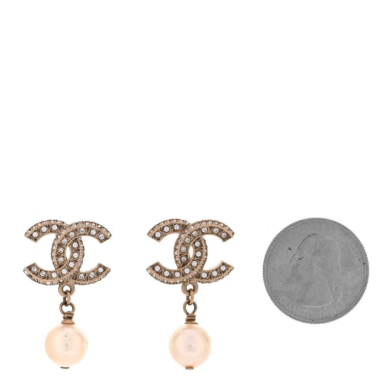 Crystal Timeless CC перлина Drop сережки Light золото