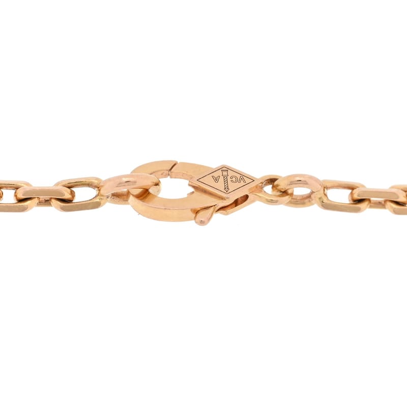 18K рожеве золото Carnelian перламутр онікс 5 Motifs Lucky Spring браслет