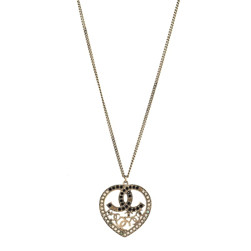 Crystal Heart CC кольє золото