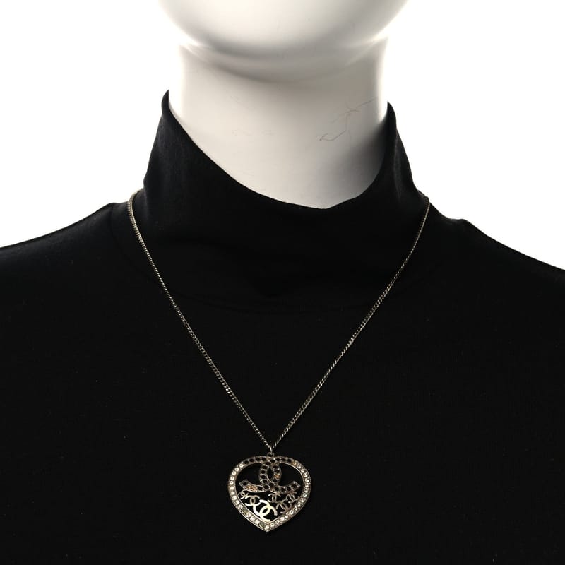 Crystal Heart CC кольє золото