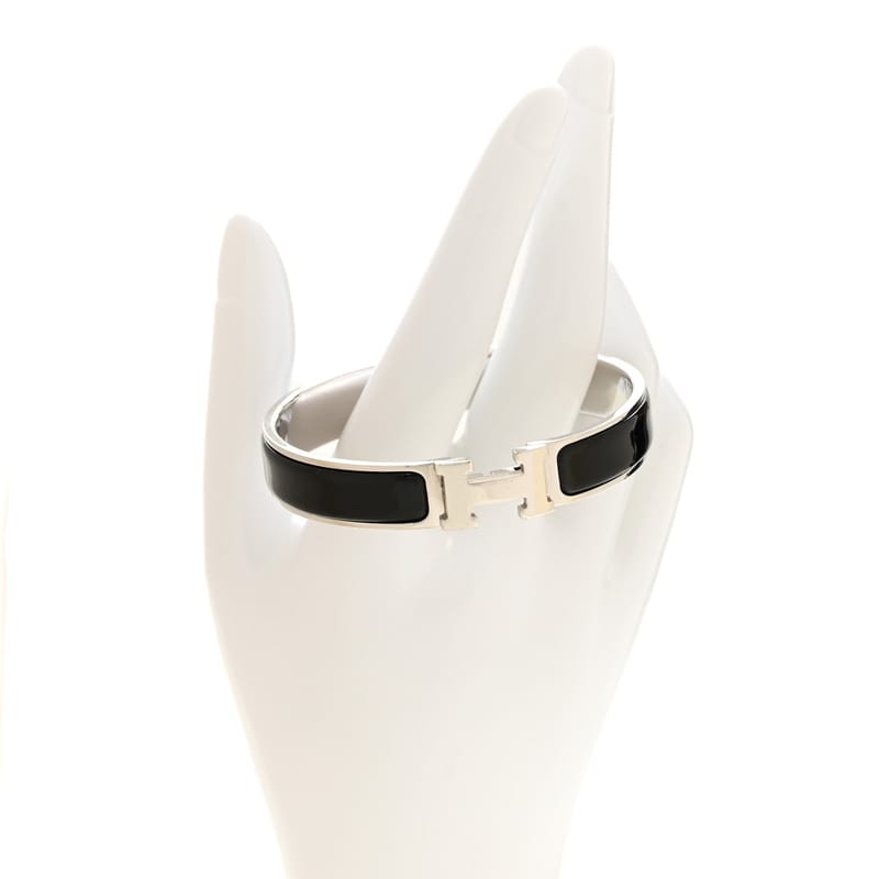 Enamel Narrow Clic Clac браслет GM чорний