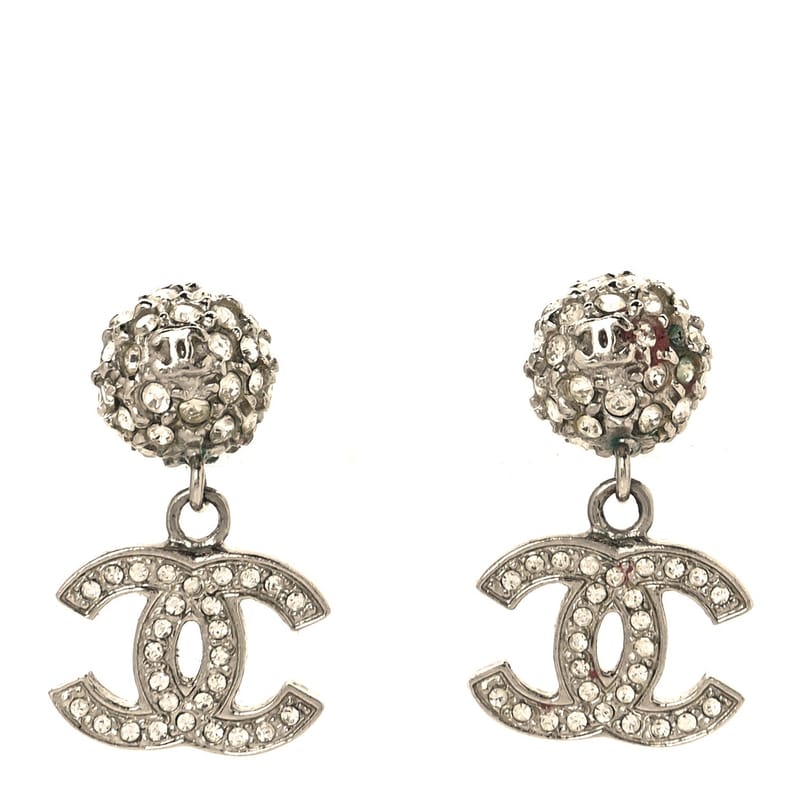 Crystal CC Drop сережки срібло