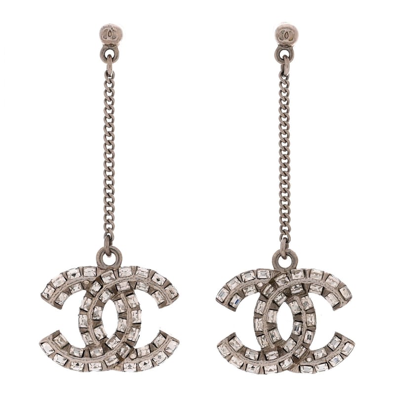 Baguette Crystal CC Drop сережки срібло