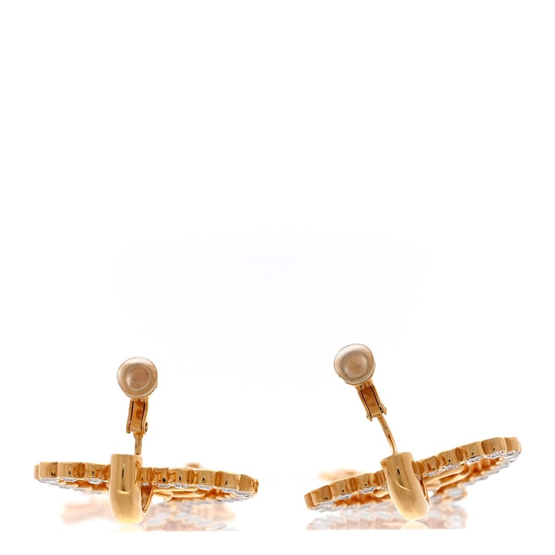 Metal Crystal CC Heart ланцюг Drop Clip On сережки золото