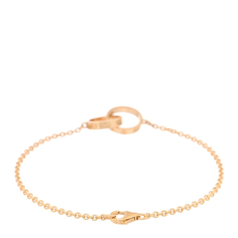 18K жовте золото Interlocking LOVE браслет