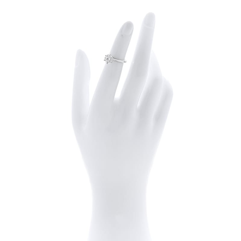 платина діамант 1.36ct Solitaire Engagement каблучка 45 3.25