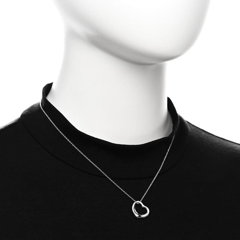 срібло 925 16mm Elsa Peretti Open Heart підвіска кольє