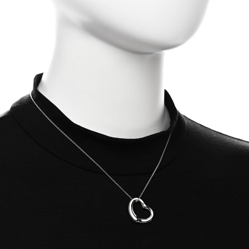 срібло 925 22mm Elsa Peretti Open Heart підвіска кольє