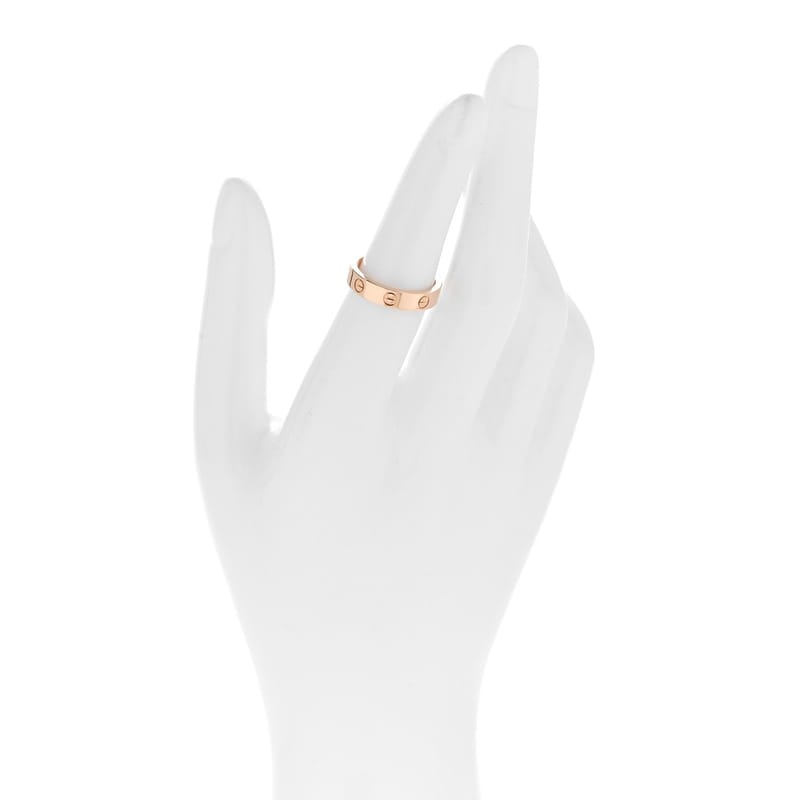 18K рожеве золото діамант 3.5mm LOVE Wedding обручка каблучка 51 5.75