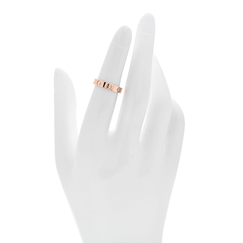 18K рожеве золото 3.5mm LOVE Wedding обручка каблучка 49 4.75