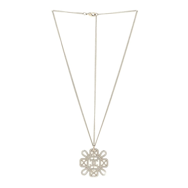 Crystal Strass Cross CC підвіска кольє срібло
