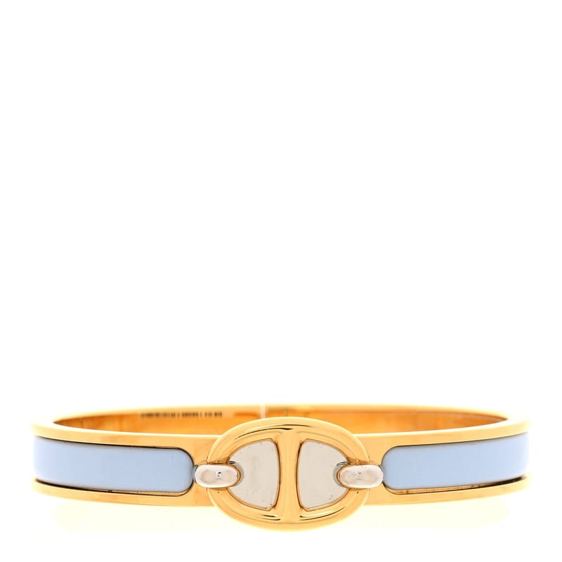 Enamel Mini Clic Chaine d'Ancre браслет PM Bleu Ciel