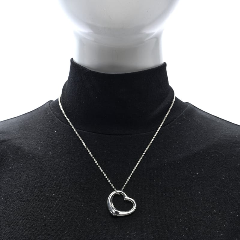 срібло 925 27mm Elsa Peretti Open Heart підвіска кольє