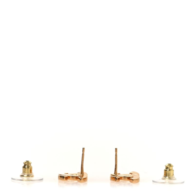 Metal CC Paris Button Stud сережки золото