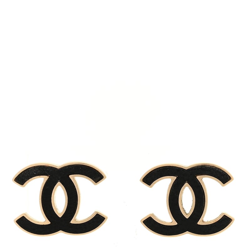 Lambskin CC сережки чорний