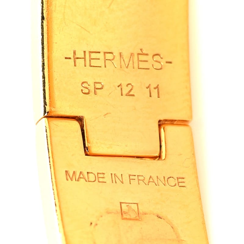Enamel Narrow Clic Clac H браслет PM білий