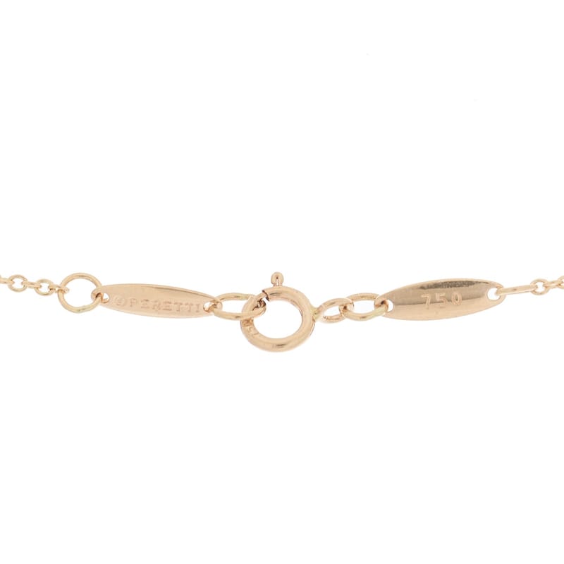 18K рожеве золото 12mm Elsa Peretti Cross підвіска кольє