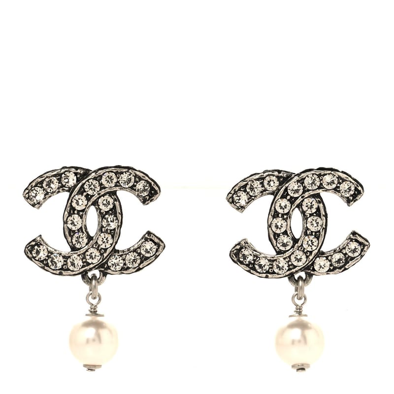 перлина Crystal CC Drop сережки срібло Pearly білий