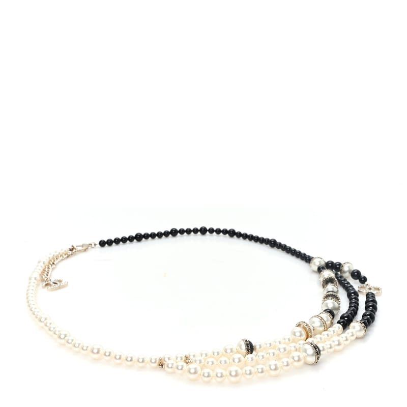 перлина Crystal Bead Divine Higness Belt білий чорний