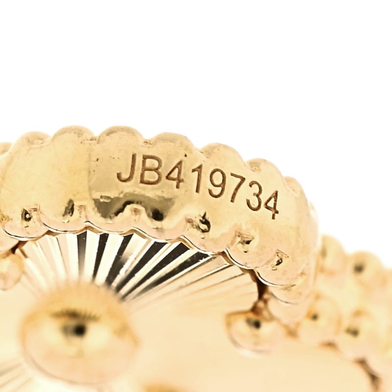 18K жовте золото 5 Motifs Guilloche Vintage Alhambra браслет