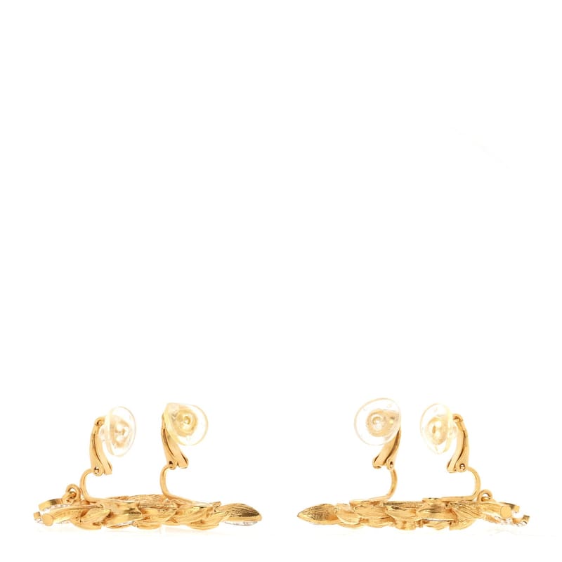 Crystal Sparkling Wheat CC Clip On сережки золото