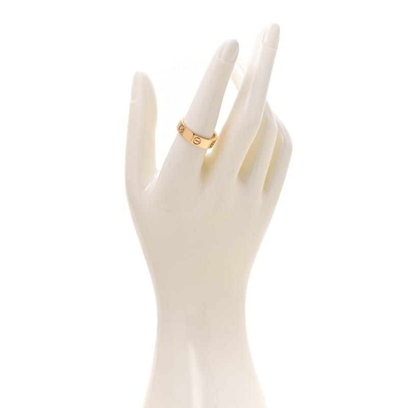 18K жовте золото 5.5mm LOVE каблучка 57 8