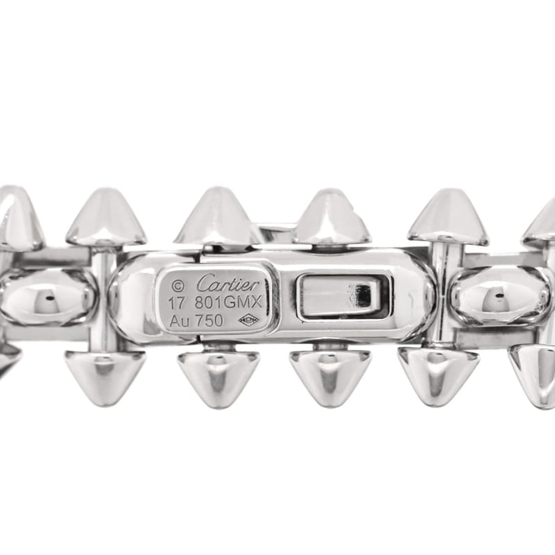 18K біле золото Medium Clash De Cartier Flexible браслет 17