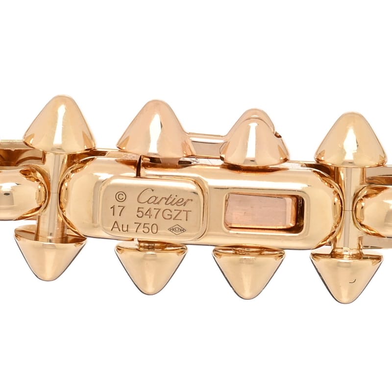 18K жовте золото Medium Clash De Cartier Flexible браслет 17
