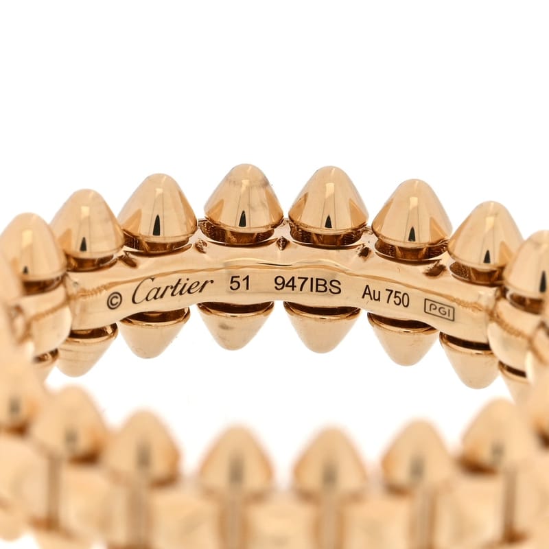 18K жовте золото SM Clash De Cartier каблучка 51 5.75