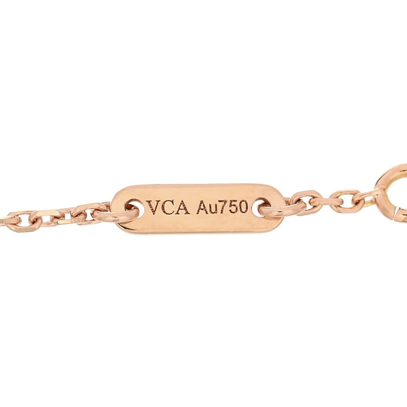 18K рожеве золото Carnelian Sweet Alhambra браслет