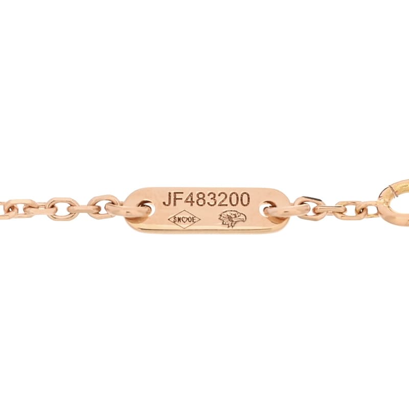 18K рожеве золото Carnelian Sweet Alhambra браслет