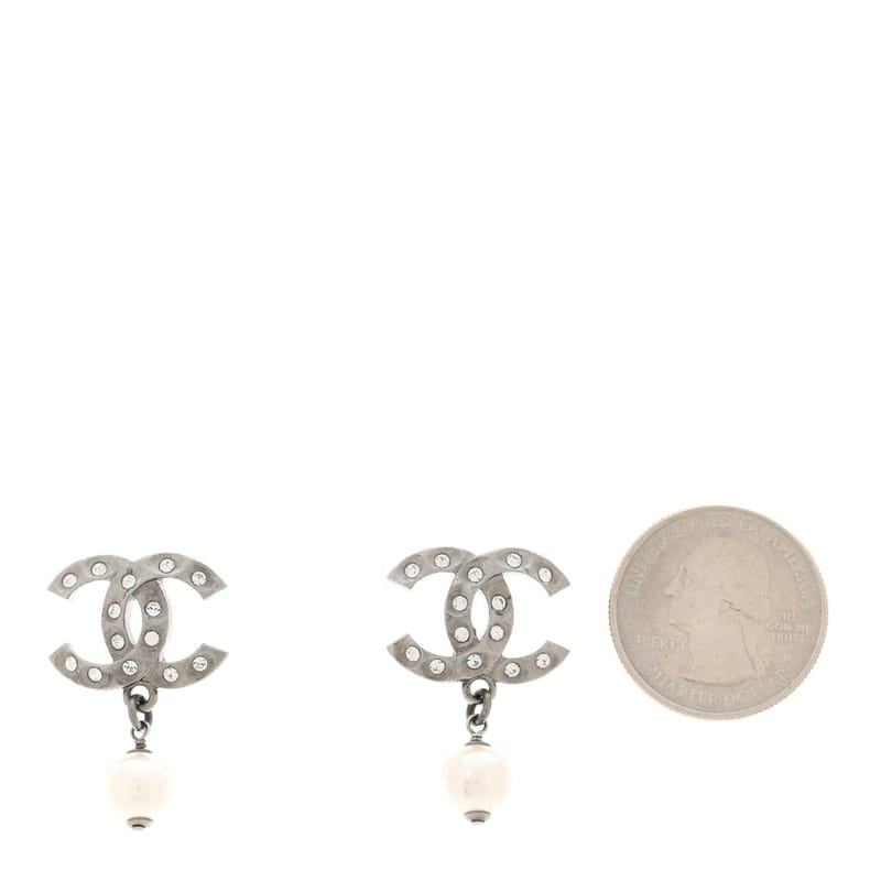 Ruthenium Crystal перлина CC Drop сережки