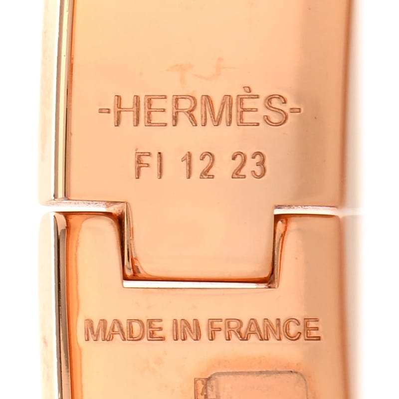 Enamel Narrow Clic Clac H браслет PM Jaune D'Or