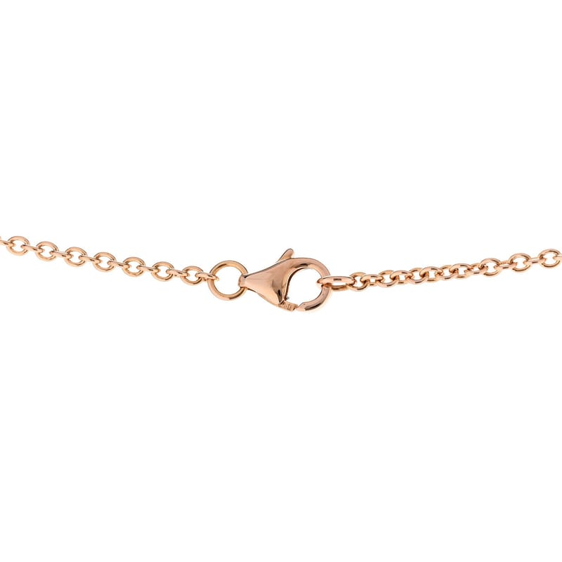 18K рожеве золото Interlocking LOVE кольє