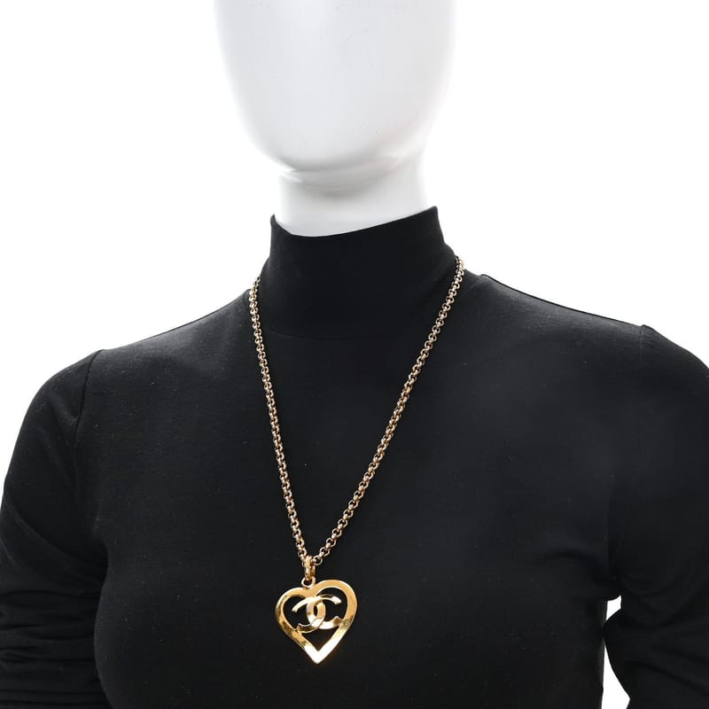 CC Heart ланцюг підвіска кольє золото