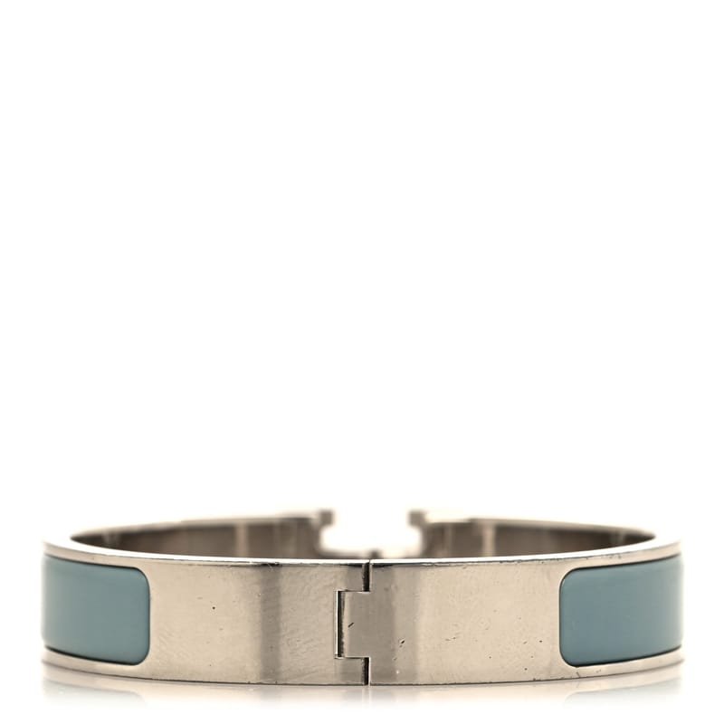 Enamel Narrow Clic Clac H браслет PM Gris Orage