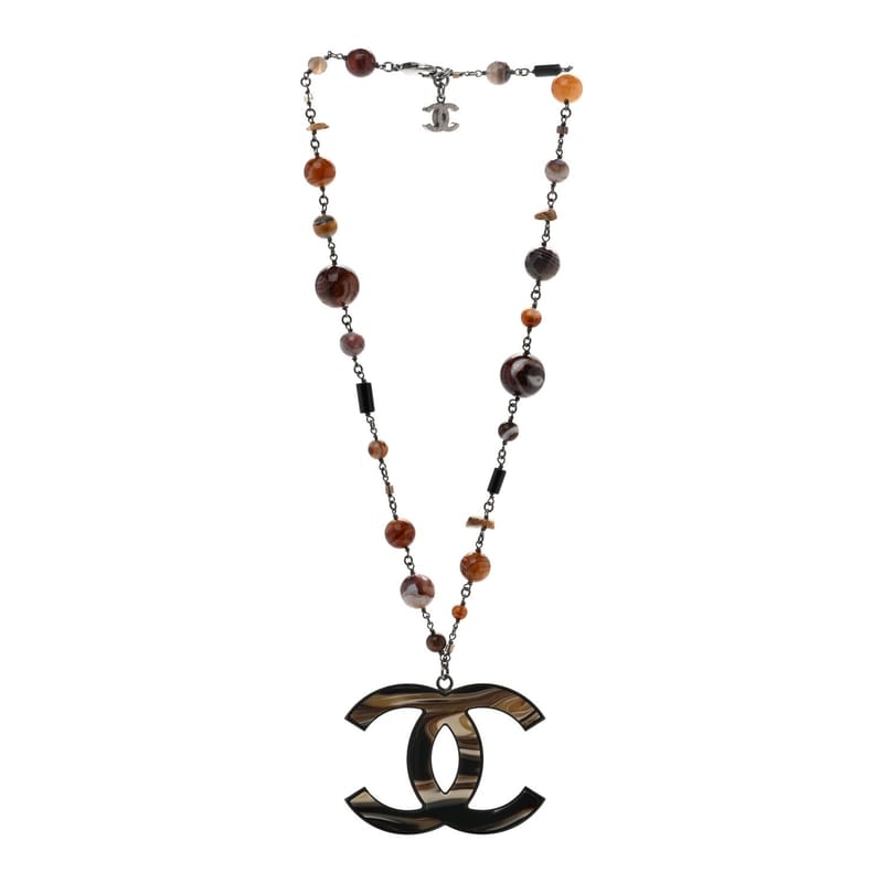 Agate Beaded Oversized CC підвіска кольє