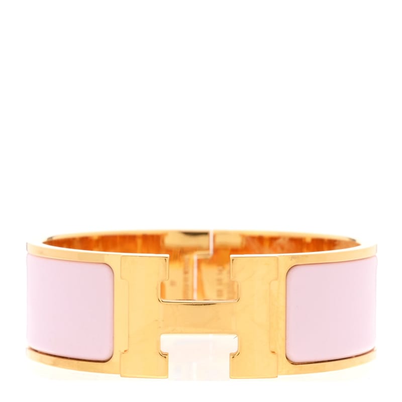 Enamel Wide Clic Clac H браслет PM рожевий Dragee