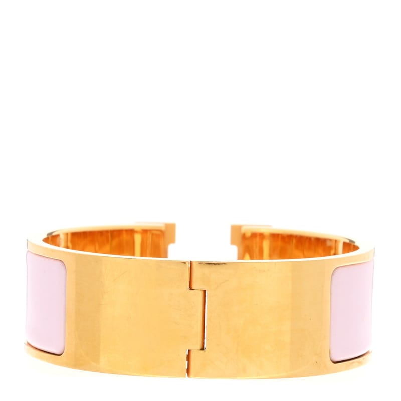 Enamel Wide Clic Clac H браслет PM рожевий Dragee