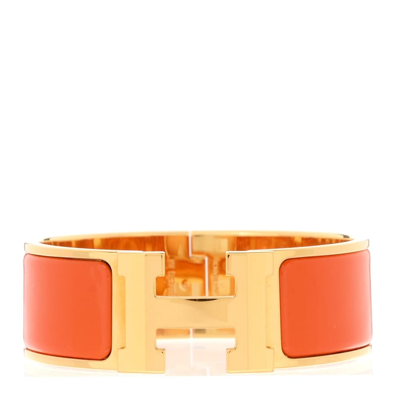 Enamel Wide Clic Clac H браслет PM Orange