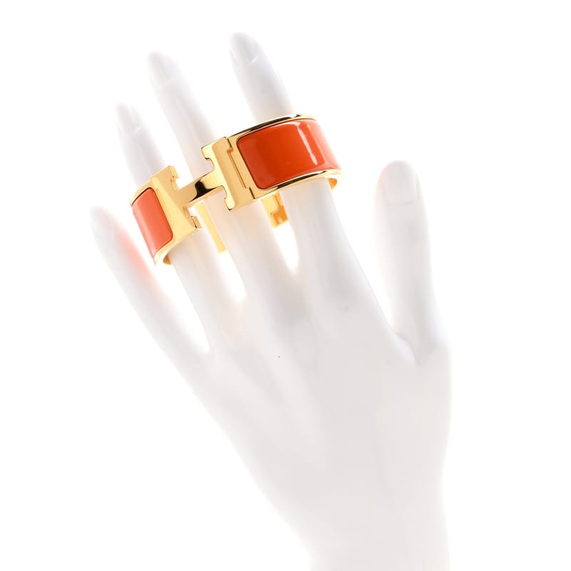Enamel Wide Clic Clac H браслет PM Orange