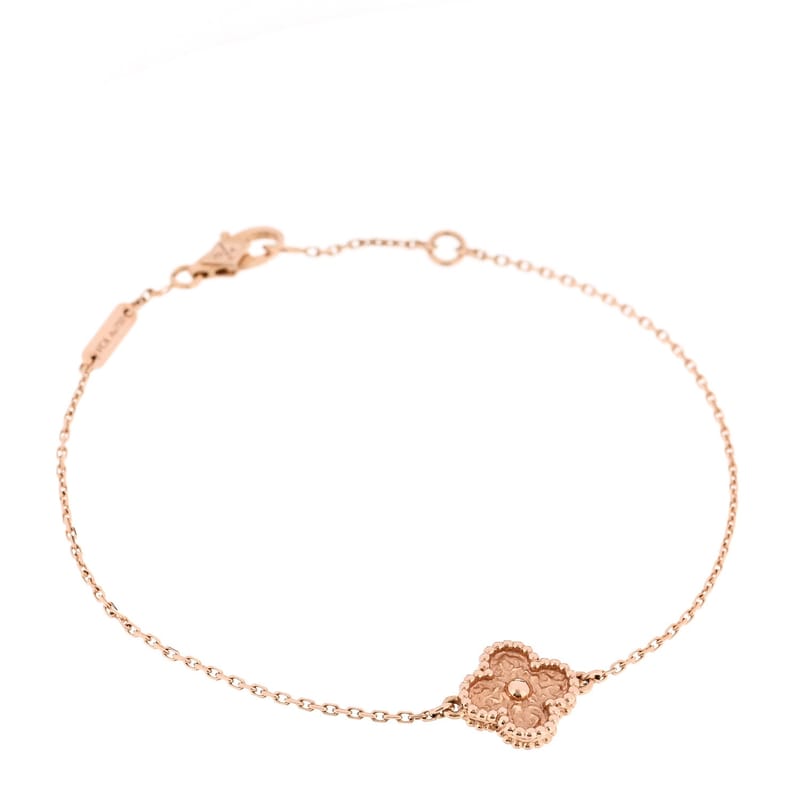 18K рожеве золото Sweet Alhambra браслет