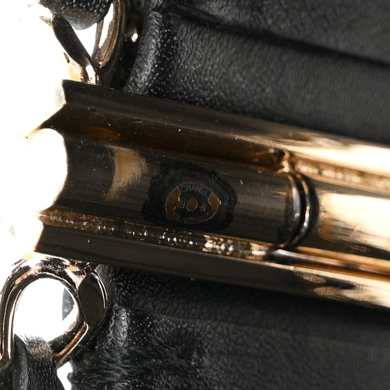 Lambskin ланцюг CC браслет M чорний золото