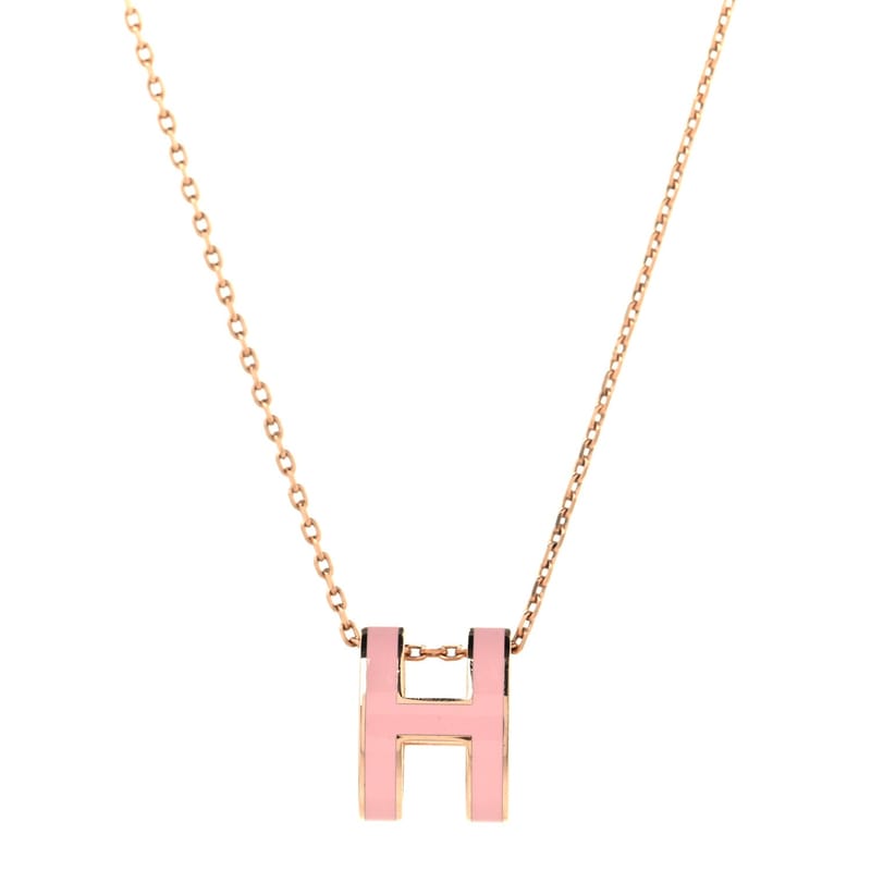 Lacquered золото Pop H підвіска кольє рожевий Dragee